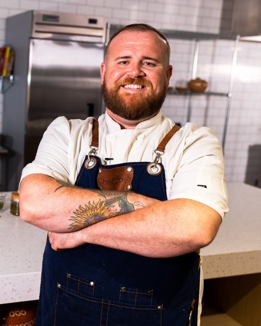 Chef Josh Sprenkel in the LHC kitchen